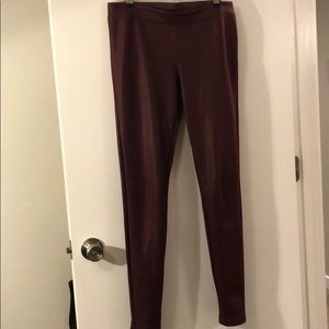 Leggings, polyester (like leather)